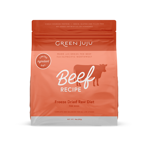 Green Juju Freeze Dried Raw Diet - Beef Recipe