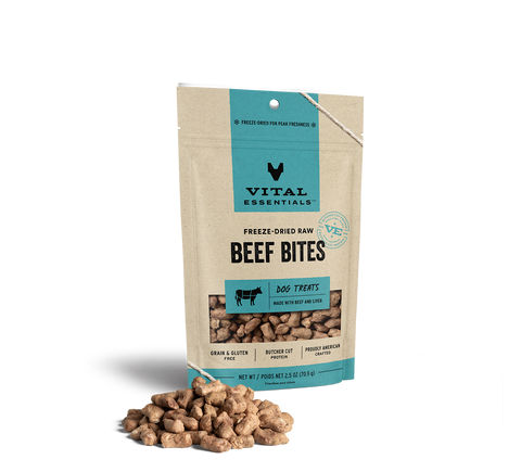 Vital Essentials Freeze-Dried Beef Bites Treats