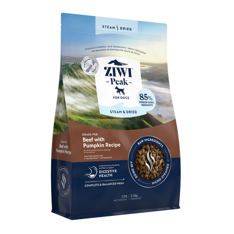 Ziwi Peak Steam & Dried Beef with Pumpkin