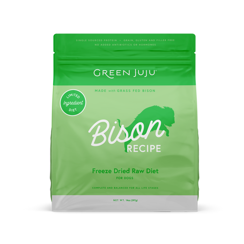 Green Juju Freeze Dried Raw Diet - Bison Recipe