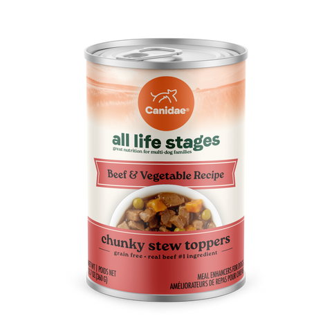 Canidae Canidae All Life Stages Chunky Stew Toppers - Beef & Vegetable Recipe