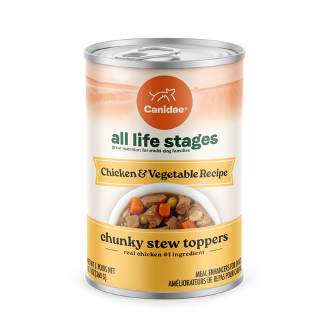 Canidae All Life Stages Chunky Stew Toppers - Chicken & Vegetable Recipe