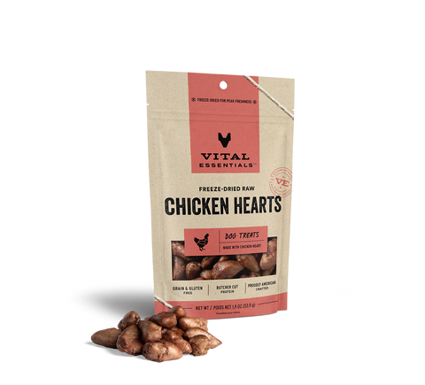 Vital Essentials Freeze-Dried Chicken Heart Treats