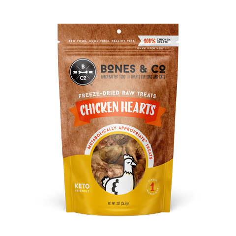 Bones & Co Freeze-Dried Chicken Hearts