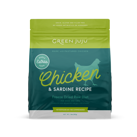 Green Juju Freeze Dried Chicken + Sardines
