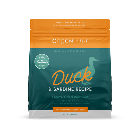 Green Juju Freeze Dried Duck + Sardines