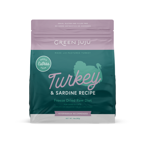 Green Juju Freeze Dried Turkey + Sardines