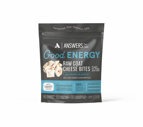 Answers Good Energy Raw Goat Cheese - Blueberries