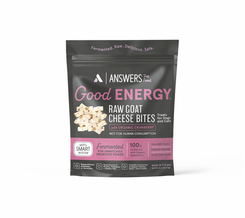 Answers Good Energy Raw Goat Cheese - Cranberries