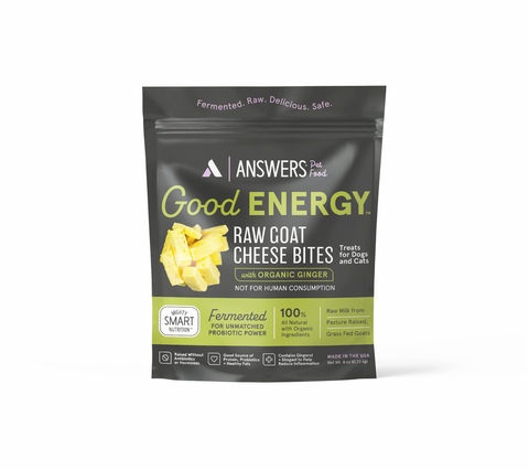 Answers Good Energy Raw Goat Cheese Bites - Ginger