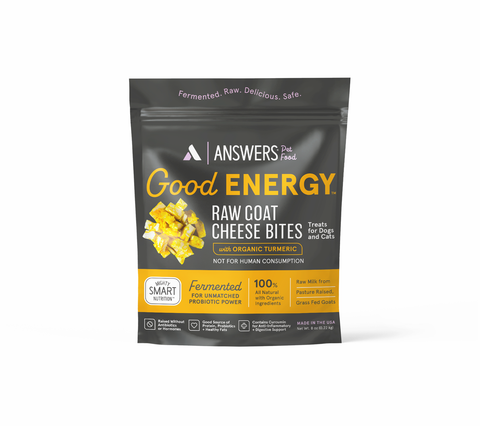 Answers Good Energy Raw Goat Cheese - Turmeric