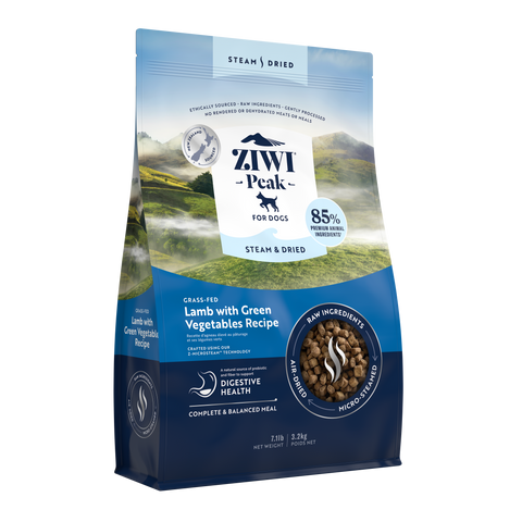 Ziwi Peak Steam & Dried Lamb with Green Vegetables