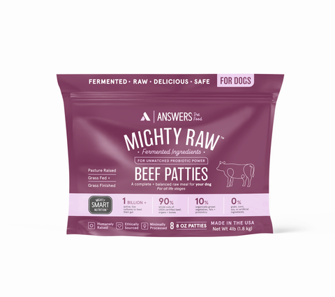 Answers Mighty Raw Beef