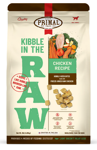 Primal Kibble in the Raw Freeze-Dried Chicken