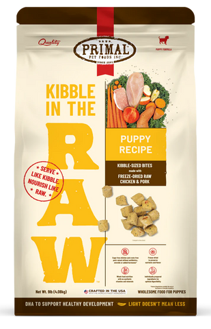 Primal Kibble in the Raw Freeze-Dried Puppy