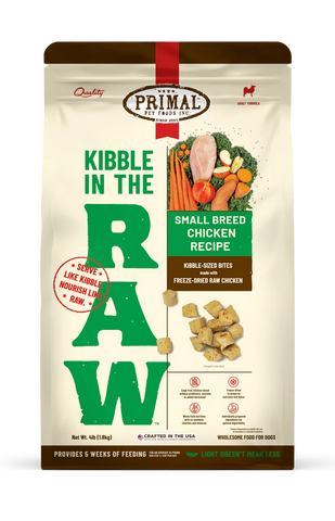 Primal Kibble in the Raw Freeze-Dried Small Breed Chicken