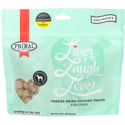 Primal Liver Laugh Love Freeze-Dried Treats - Chicken