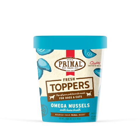 Primal Fresh Toppers - Omega Mussels