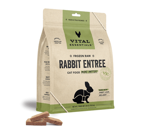 Vital Essentials Frozen Rabbit Entree - CAT
