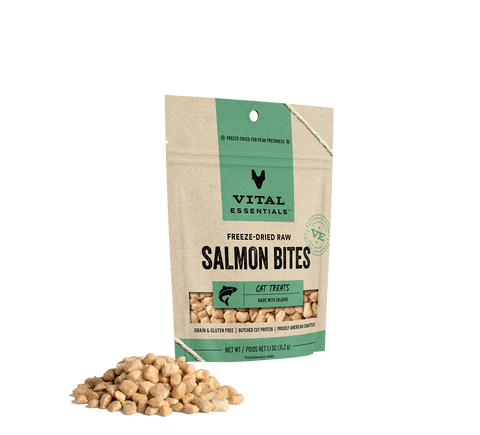 Vital Essentials Freeze-Dried Salmon Bites - CAT