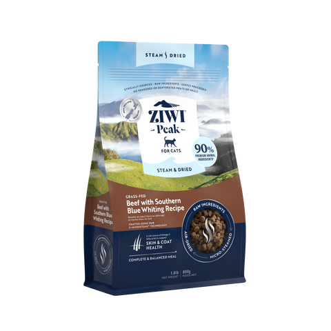 Ziwi Peak Steam & Dried Beef with Southern Blue Whiting - CAT
