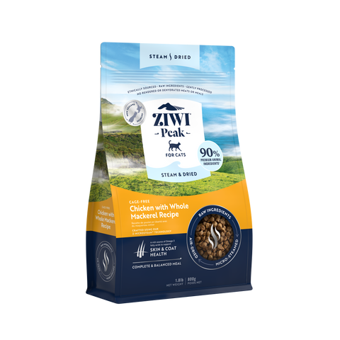 Ziwi Peak Steam & Dried Chicken with Whole Mackerel - CAT
