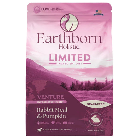 Earthborn Holistic Limited Ingredient Grain-Free Venture Rabbit Meal & Pumpkin