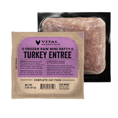 Vital Essentials Frozen Turkey Entree - CAT