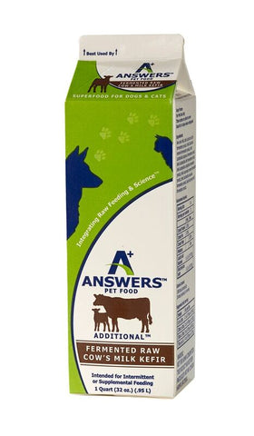 Additional Answers Fermented Raw Cow's Milk Kefir