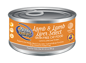 NutriSource Grain Free Lamb & Lamb Liver - CAT