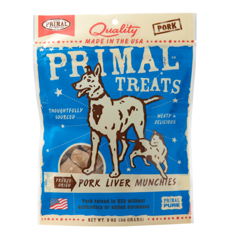 Primal Freeze-Dried Pork Liver Munchies Treat