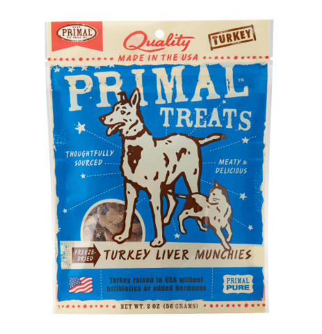 Primal Freeze-Dried Turkey Liver Munchies Treat
